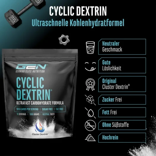 GEN <br>Cyclic Cluster Dextrin - 1000 g – Bild 4