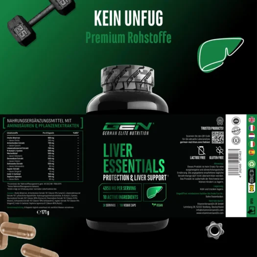 GEN <br>Liver Essentials - 180 cápsulas - Imagen 3