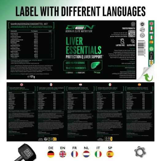 GEN <br>Liver Essentials - 180 cápsulas - Imagen 5