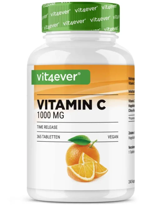 Vit4ever <br>Vitamine C 1000 mg - 365 tabletten