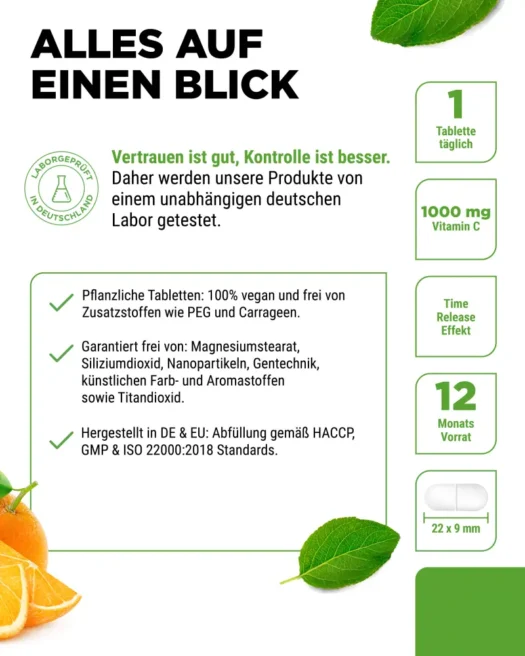 Vit4ever <br>Vitamine C 1000 mg - 365 tabletten - Afbeelding 5