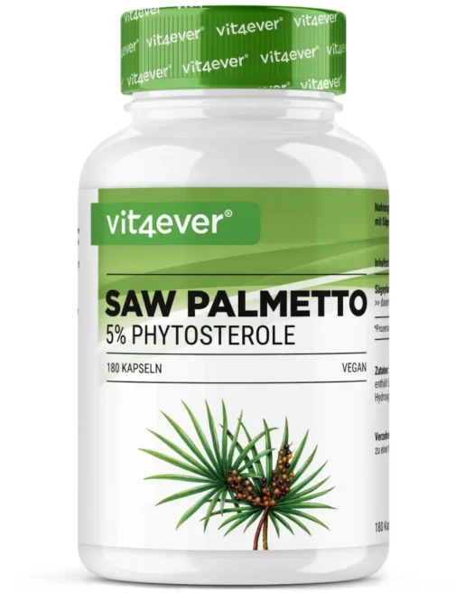Vit4ever <br>Extracto de Saw Palmetto - 180 cápsulas