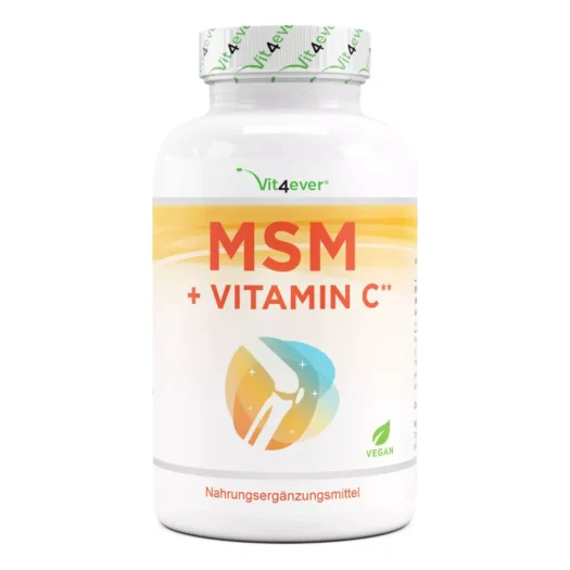 Vit4ever <br>MSM + Vitamina C 1000 mg - 365 comprimidos