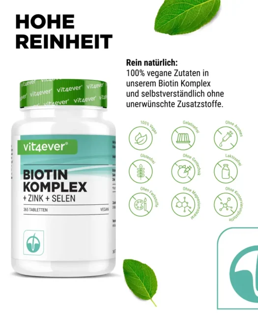 Vit4ever <br>Biotina + selenio + zinco - 365 compresse - immagine 4