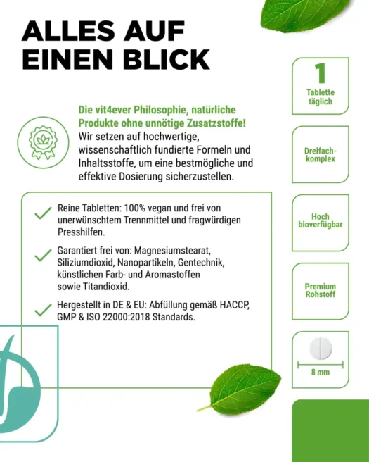 Vit4ever <br>Biotina + selenio + zinco - 365 compresse - immagine 5