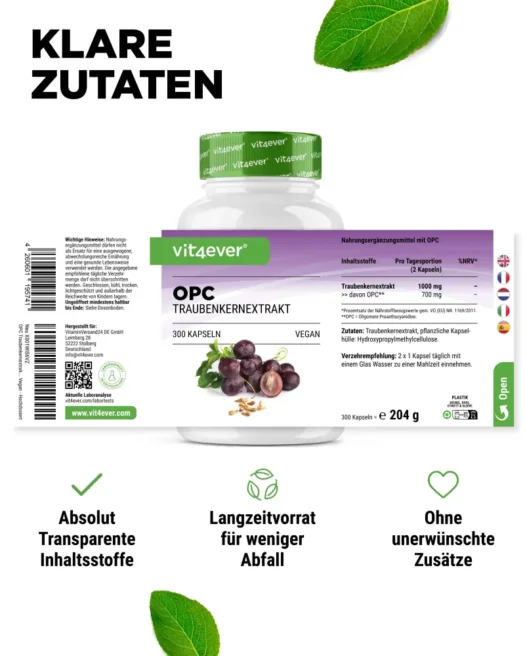 Vit4ever <br>OPC Pure - 300 cápsulas - Imagen 2