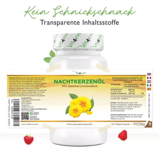 Vit4ever <br>Olio di enotera - varie quantità (Kopie) - immagine 2