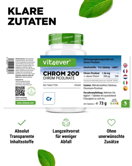 Vit4ever <br>Cromo - 365 comprimidos - diferentes versiones - Imagen 2