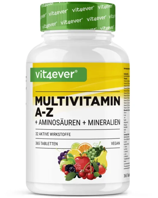 Vit4ever <br>Multivitamine A-Z - 365 tabletten