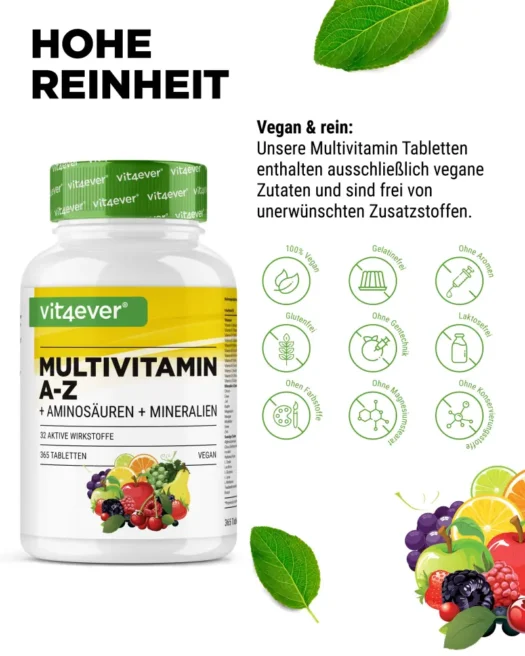 Vit4ever <br>Multivitamine A-Z - 365 tabletten - Afbeelding 5