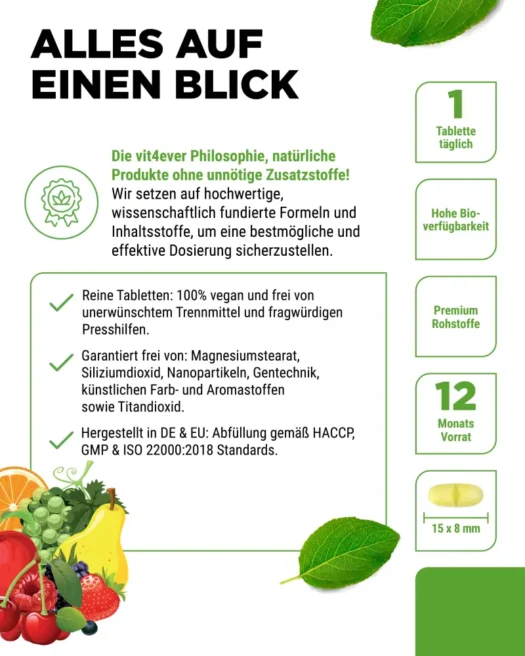 Vit4ever <br>Multivitamine A-Z - 365 tabletten - Afbeelding 6