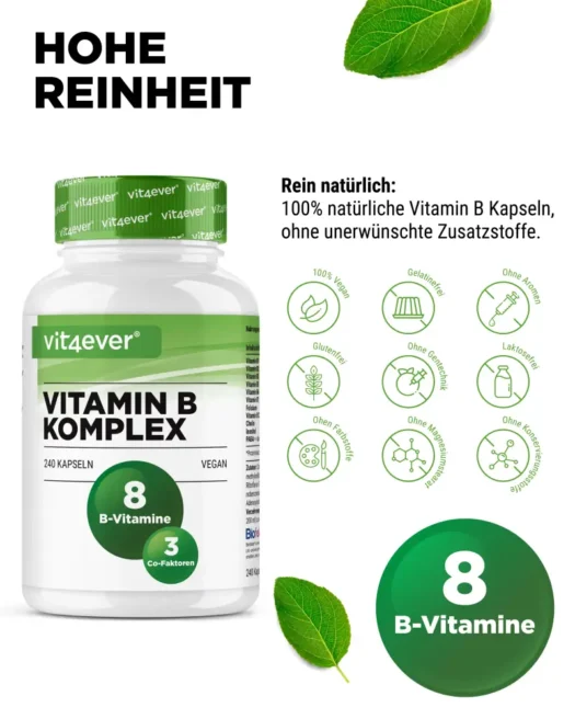 Vit4ever <br>Complejo vitamínico B Intenso - 240 cápsulas - Imagen 4