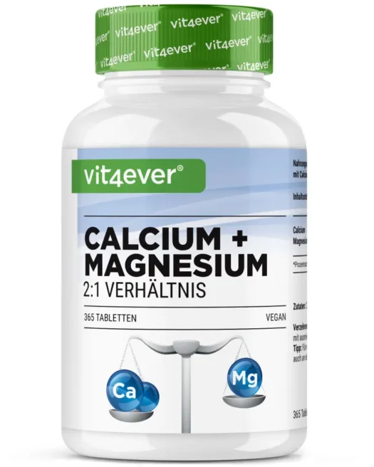 Vit4ever <br>Calcio + Magnesio - 365 comprimidos