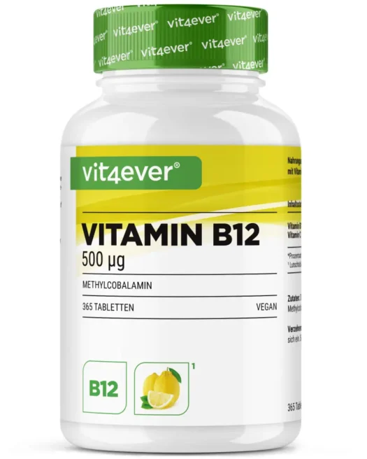 Vit4ever <br>Vitamine B12 - 365 comprimés à sucer - différentes variétés (Kopie)
