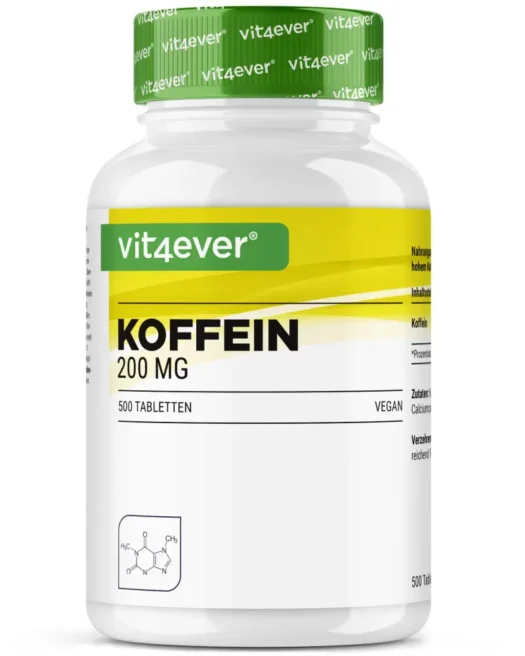 Vit4ever <br>Cafeína XXL - 500 comprimidos