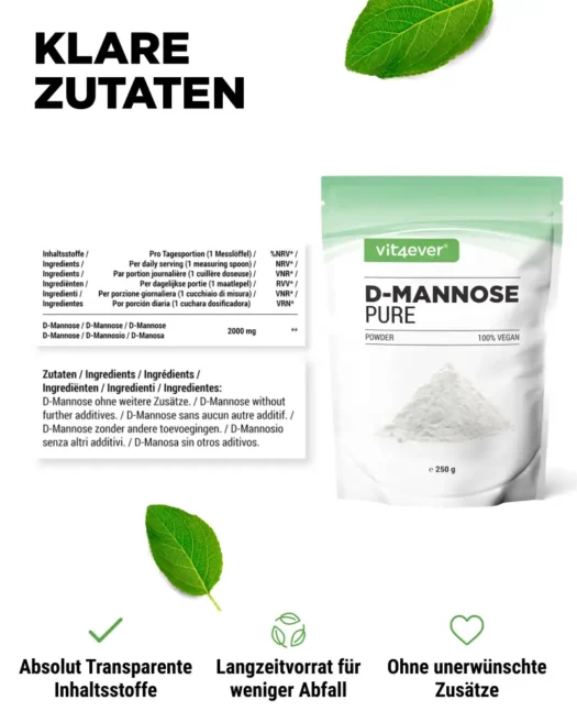 Vit4ever <br>D-Manosa - 250 g - Imagen 2