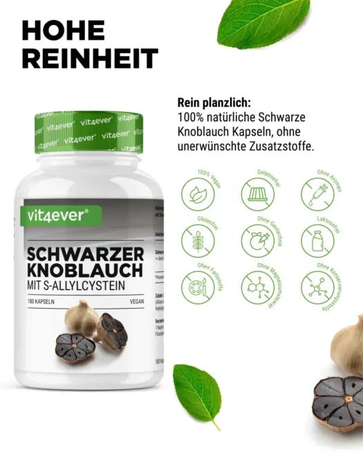 Vit4ever <br>Aglio nero - 180 capsule - immagine 4