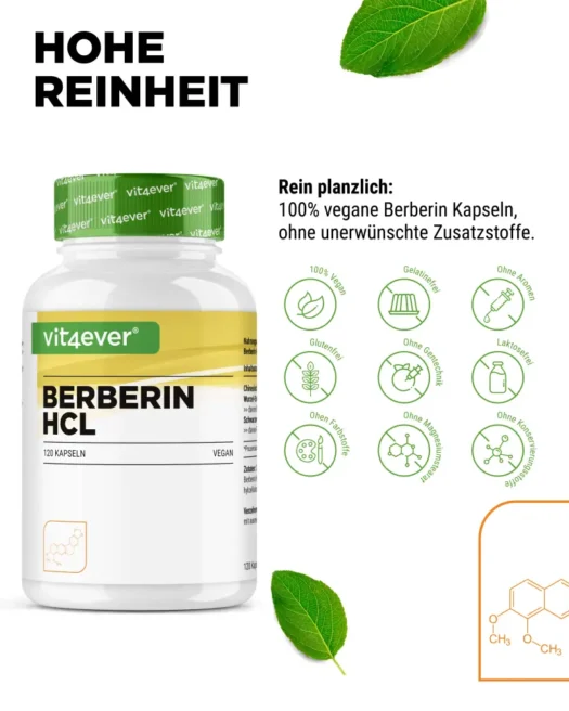 Vit4ever <br>Berberina HCL Intenso - 120 capsule - immagine 4