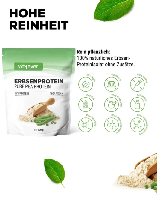 Vit4ever <br>Proteína de guisante - 1100 g - Imagen 5