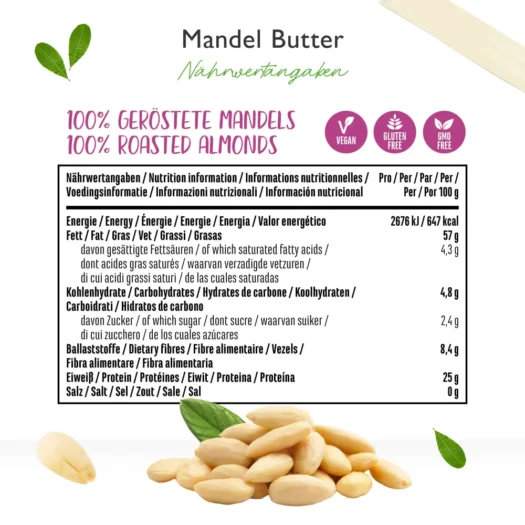 Vit4ever <br>Mantequilla de almendra blanca - 1000 g - Imagen 4