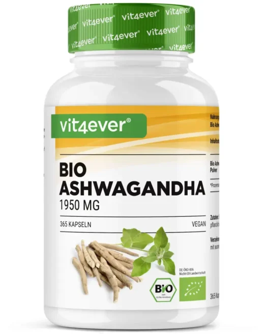Vit4ever <br>Ashwagandha biologica - 365 capsule
