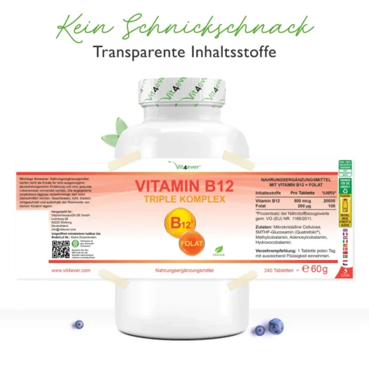 Vit4ever <br>Complejo triple de vitamina B12 - diferentes cantidades - Imagen 2