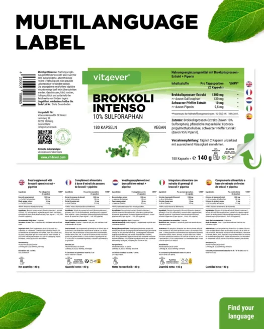 Vit4ever <br>Brócoli Intenso Extracto - 180 cápsulas - Imagen 3