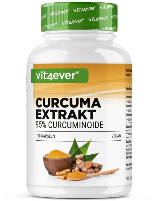Vit4ever <br>Extracto de cúrcuma Intenso - 180 cápsulas