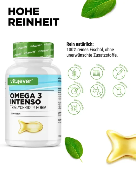 Vit4ever <br>Omega 3 Intenso aceite de pescado - diferentes cantidades - Imagen 5