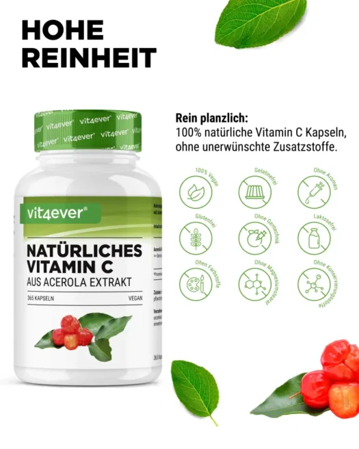 Vit4ever <br>Extracto de acerola con un 25% de vitamina C - diversas cantidades - Imagen 4