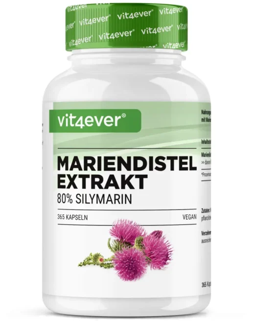 Vit4ever <br>Mariendistel Extrakt - 365 Kapseln