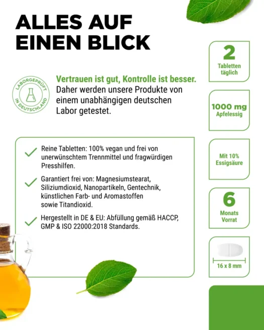 Vit4ever <br>Vinagre de sidra de manzana - 365 comprimidos - Imagen 5