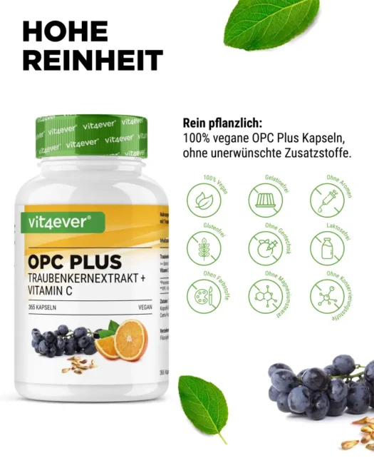Vit4ever <br>OPC + Witamina C - 365 kapsułek - obrazek 4