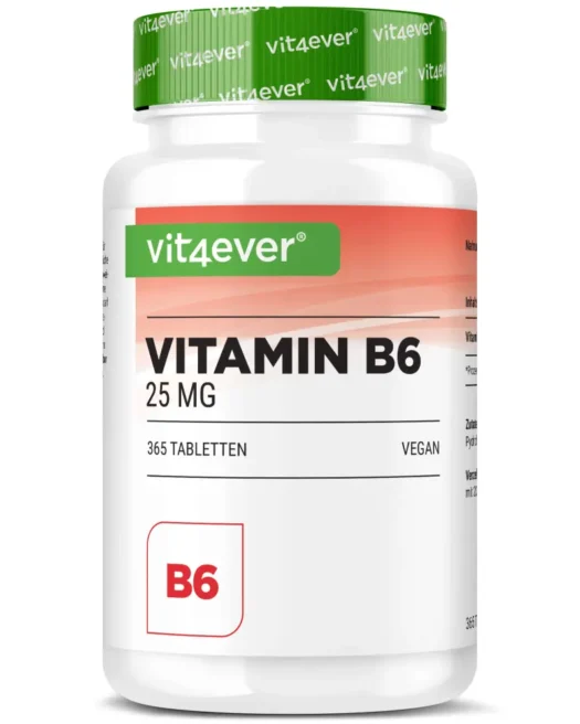 Vit4ever <br>Vitamine B6 - 365 Comprimés