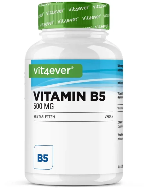 Vit4ever <br>Vitamine B5 - 365 comprimés