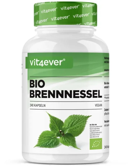 Vit4ever <br>Estratto di ortica biologico - 240 capsule