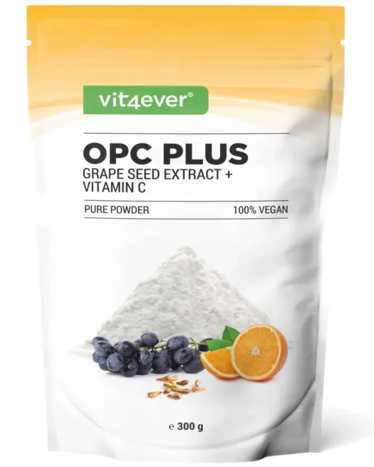 Vit4ever <br>OPC Estratto di semi d'uva + Vitamina C - 300 g