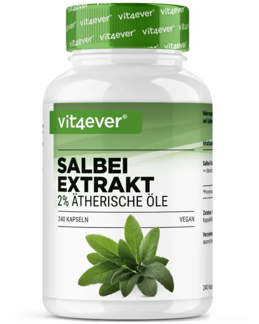 Vit4ever <br>Estratto di salvia - 240 capsule