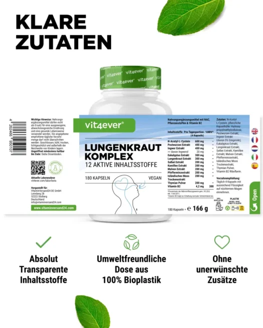 Vit4ever <br>Lung Complex - 180 capsules - Image 3