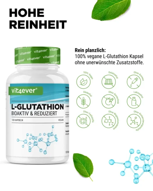 Vit4ever <br>L-Glutatione - 120 capsule - immagine 4