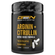 GEN L-Arginine + L-Citrulline – 320 gélules – face avant