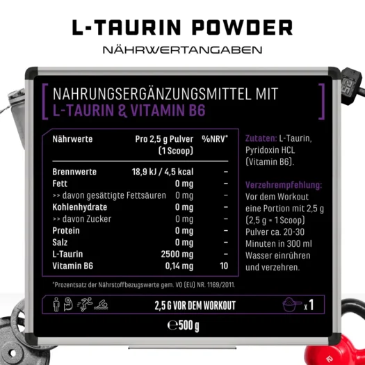 GEN <br>L-taurine - 500 g - Image 3