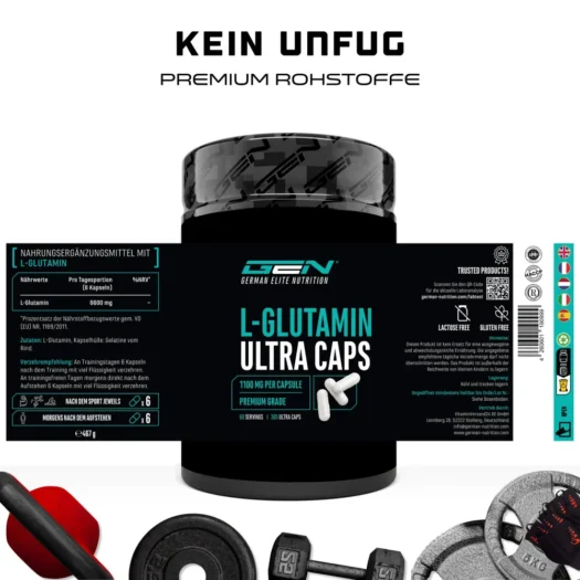 GEN <br>L-Glutamine - 365 capsules - Image 2