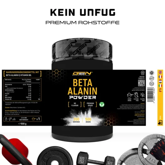 GEN <br>Beta Alanine - 500 g - Image 2