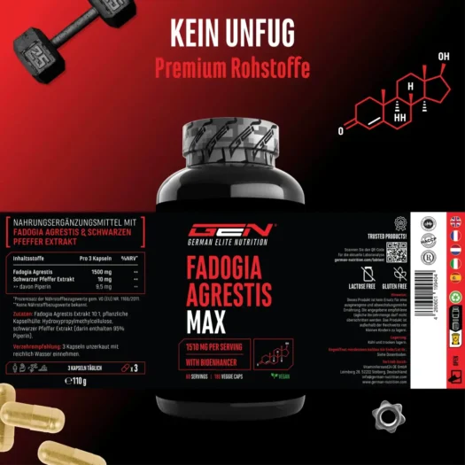 GEN <br>Fadogia Agrestis - 180 capsules - Image 2