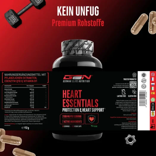 GEN <br>Heart Essentials - 120 capsules - Image 2