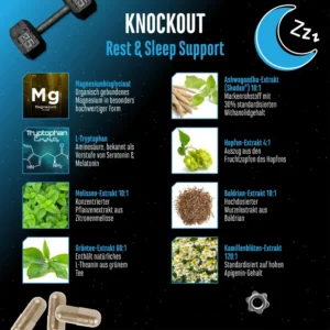 GEN Knockout – Sleep & Recover Support – 120 Kapseln