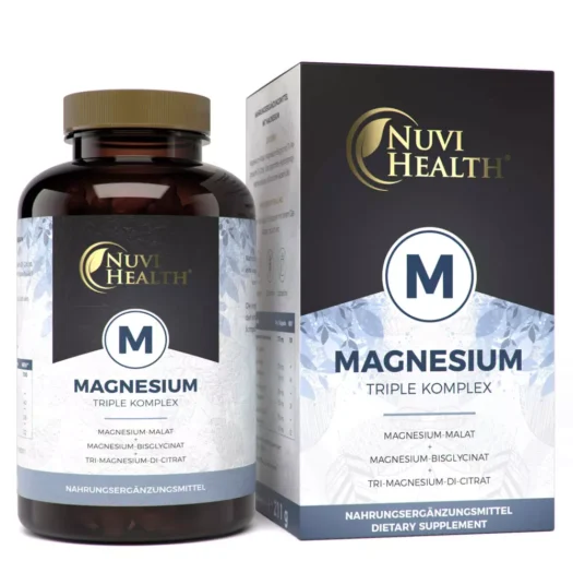 Nuvi Health <br>Complejo triple de magnesio - 240 cápsulas