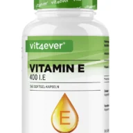 Vit4ever Vitamine E 400 I.U. – 365 gélules – face avant