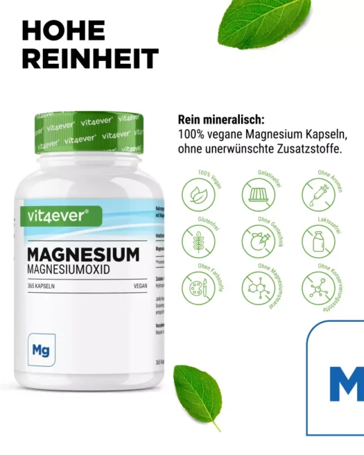 Vit4ever <br>Magnesium oxide - 365 capsules - Image 4